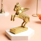 Brass Flying Horse Statue Vastu | 4.5 Inch | Feng Shui Horse for Good Luck
