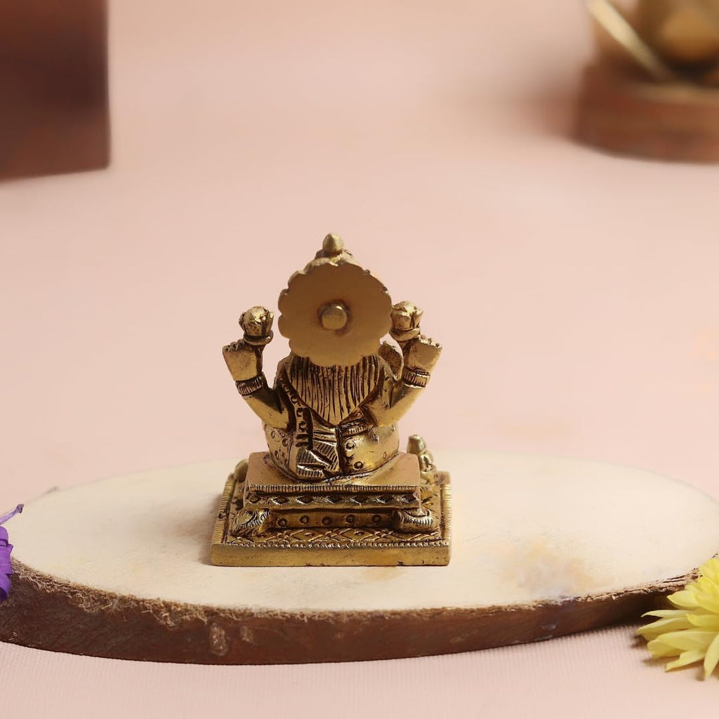 Brass Maa Laxmi Idol | 3 Inch | Laxmi MATA Murti | Pital |  Small Statue |