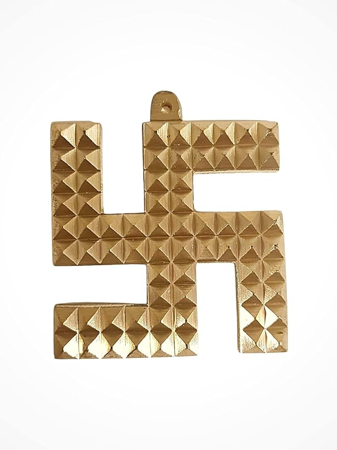 Swastik Pyramid (Brass) 3 Inch