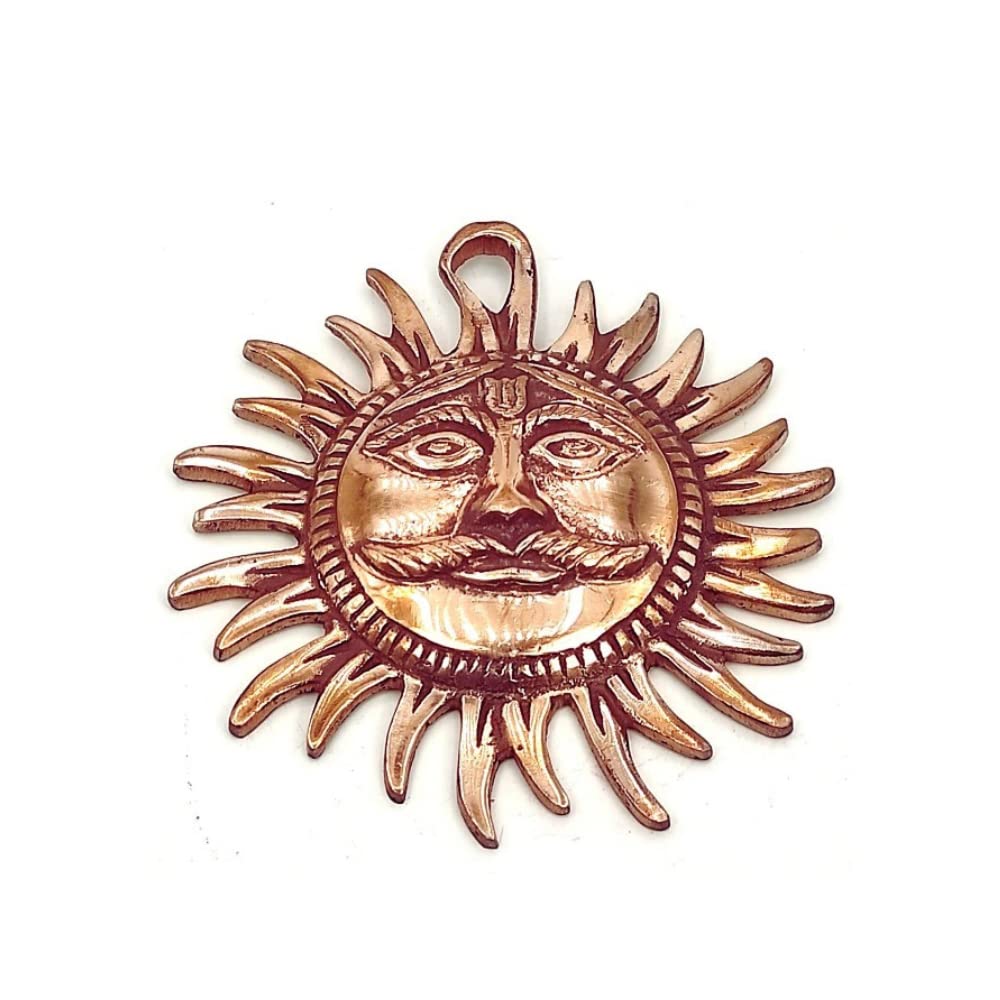 Copper Vastu Surya for Missing Window at East Wall - Vastu Remedy -  Size - 5 Inch
