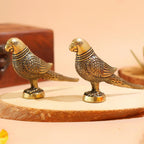 Brass Parrot - 3.5 Inch - 2 Pcs