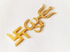 Brass Swastik Om Trishul Trishakti Yantra 5 Inch