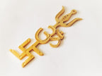 Brass Swastik Om Trishul Trishakti Yantra 5 Inch