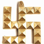 Brass Swastik for Door Entrance - 4 INCH