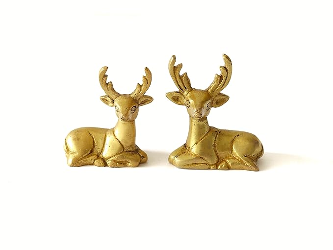 Brass Deer Showpiece - 3inch
