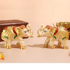 Elephant Statue for Good Luck - 3.5 Inch - 2 Pcs