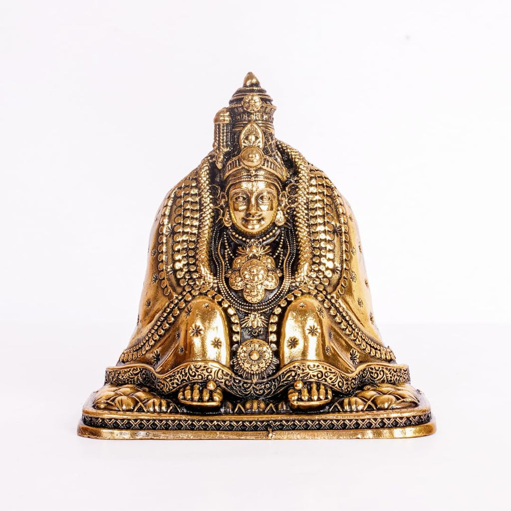 Brass Tulja Bhavani Murti | 3 Inch | Avatar of Goddess Parvati |  Home Temple | Housewarming | Navratri Gift | जय भवानी |