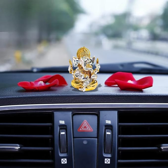 Ganesha Idol for Car Dashboard - 3.75 Inch