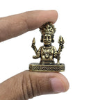 Brass Nakoda Bhairav Miniature Idol | 1.25 Inch | Small Baba Jain Murti for Pooja Room | Mini Statue |