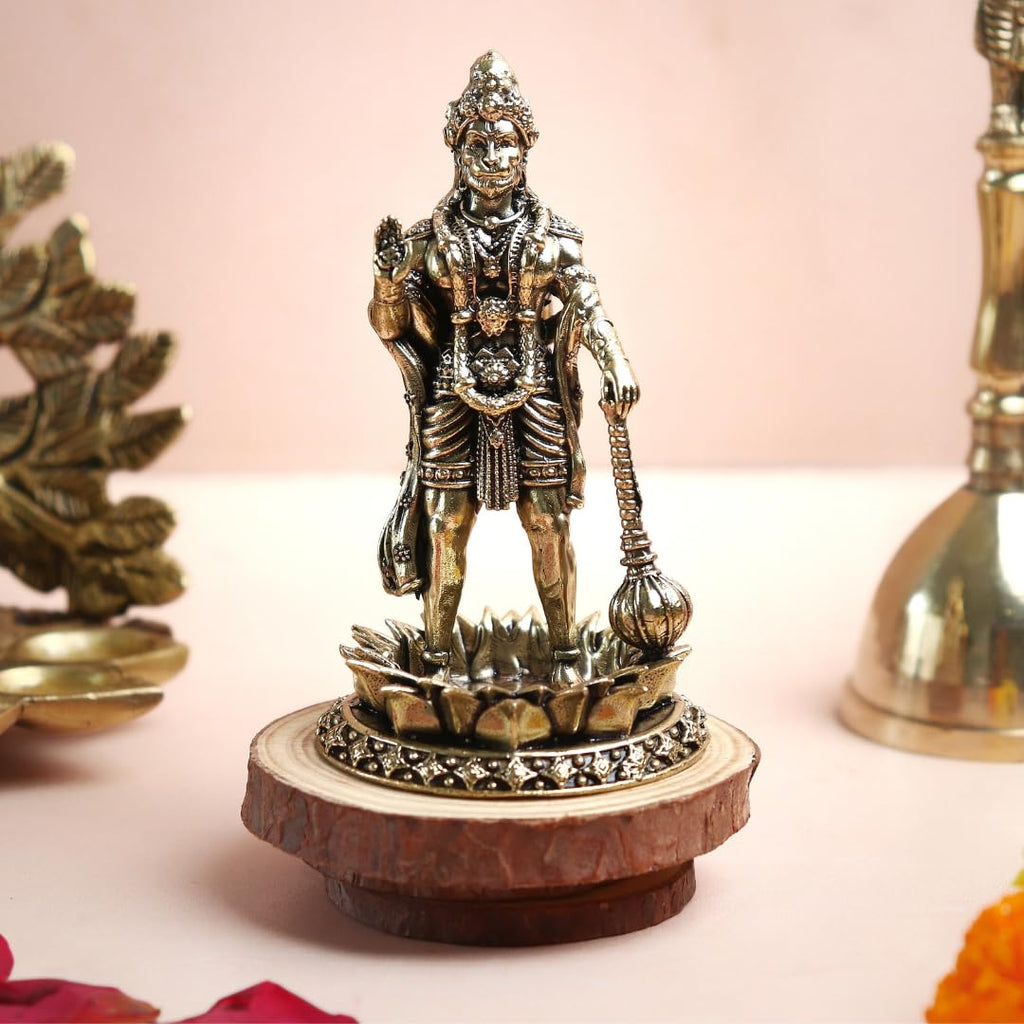 Pure Brass Handcrafted Hanuman Ji Ki Murti | 4 Inch | Bajrangbali |