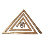 Energy Helix with Beejmantra - Set of 3 (Copper)  5.5 Inch