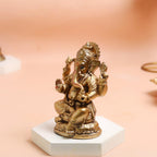Resin Ganesha Idols | 4.5 Inch | Handmade Ganesh Murti | Idols for Home & Office |