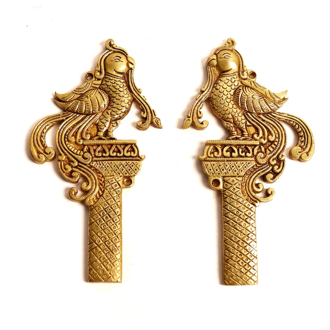 Brass Peacock Wall Hanging | 7 Inch | Decor | Decoration Items for Wall | for Table | Items for Living Room |