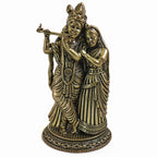 Brass Radha Krishna Statue - 4 Inch