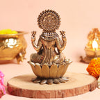Laxmi Idol | 4 Inch | Lakshmi Devi Murti | Maa Laxmi | Brass |