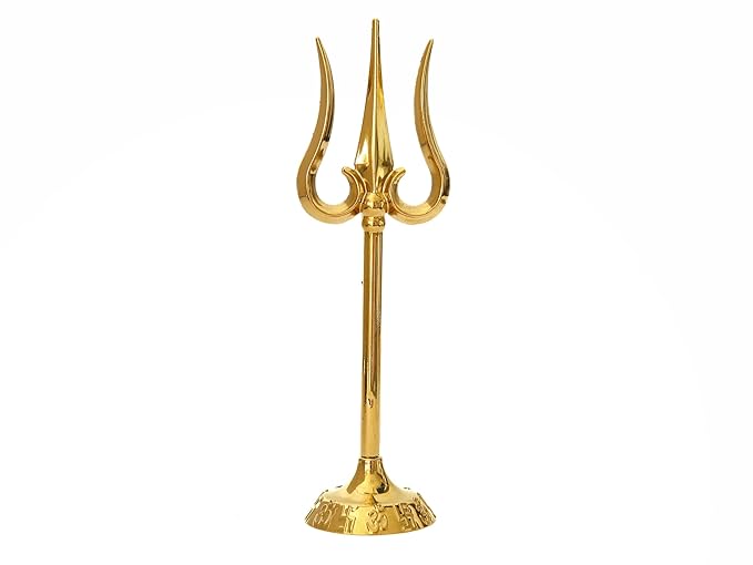 Zinc Trishul Stand - 6 Inch