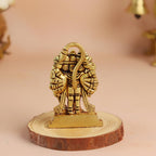 Brass Panchmukhi Hanuman Idol | 2.5 Inch | Vastu | Protection from Evil Eye | Statue |