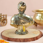 Brass Chatrapati Shivaji Maharaj Statue - 4 Inch