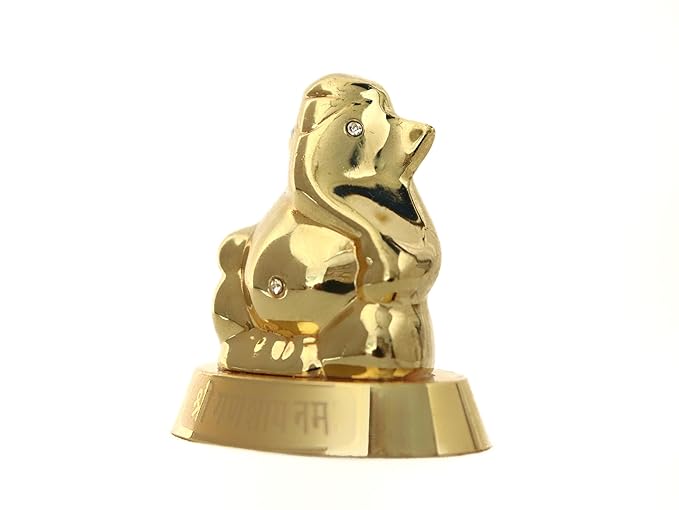 Gold Plated Small Ganpati 2.5 inch