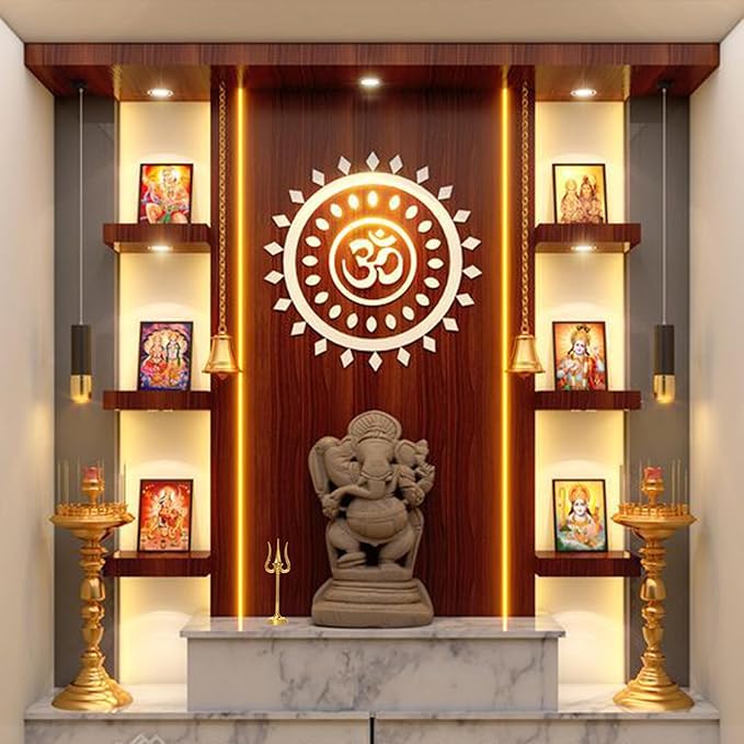 Zinc Trishul Stand - 6 Inch