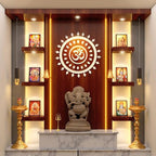 Zinc Trishul Stand - 6 Inch