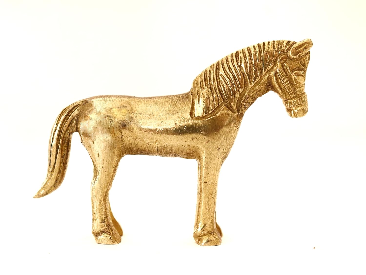 Brass Horse Statue - 3 Inch