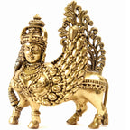 Kamdhenu Cow with Wings | 2.5 Inch | Brass Cow Sculpture |