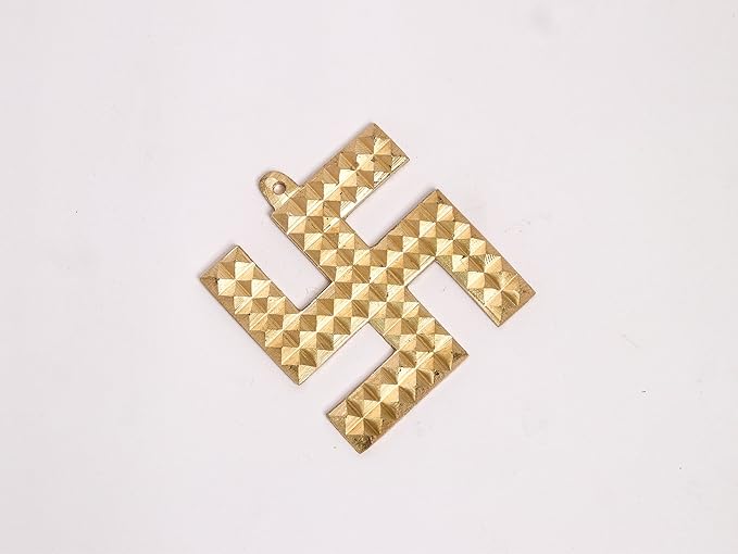 Brass Swastik Pyramid - 3 Inch