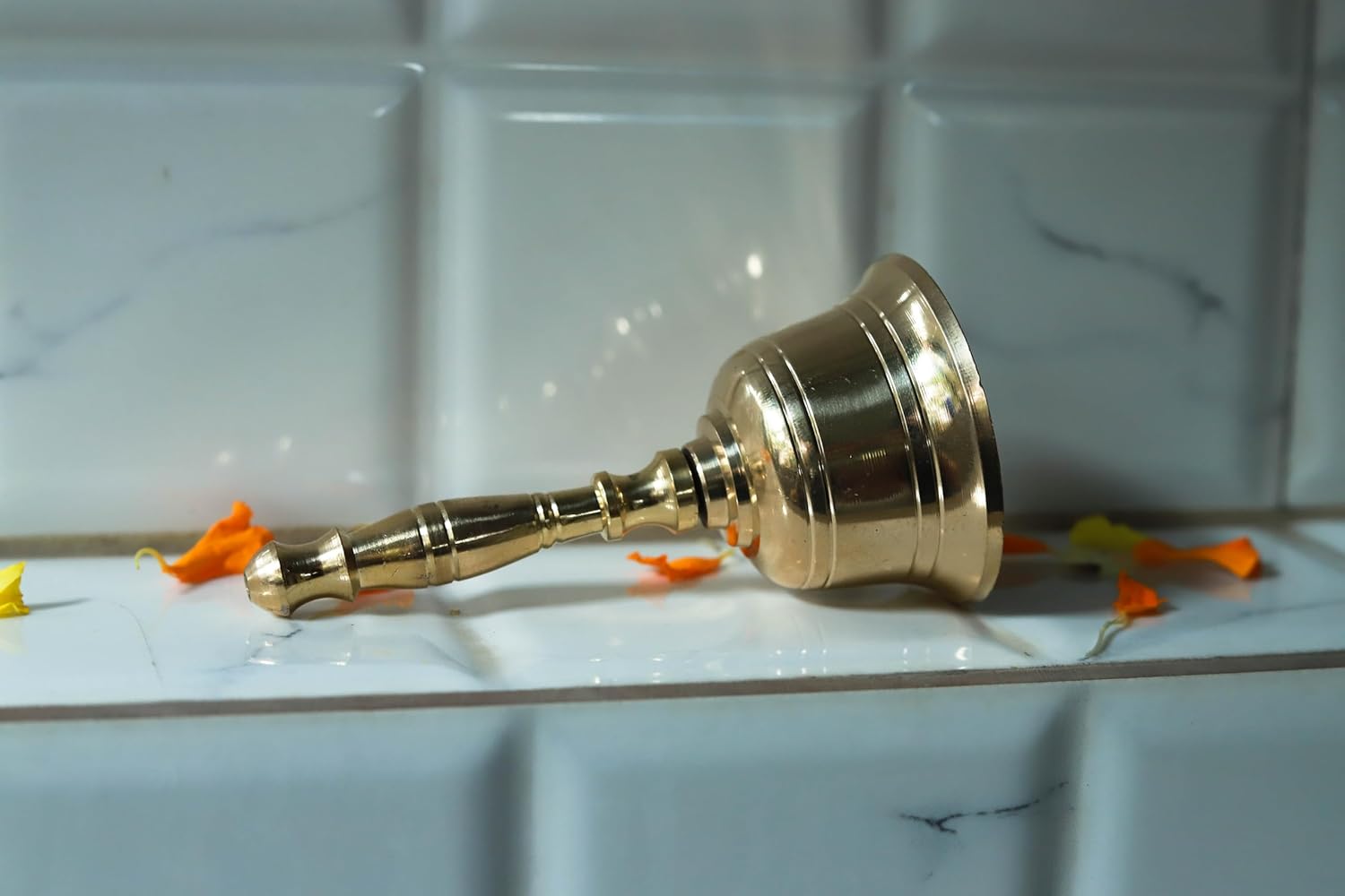 Brass Ghanti for Mandir - Pooja Room - Temple - 4 Inch