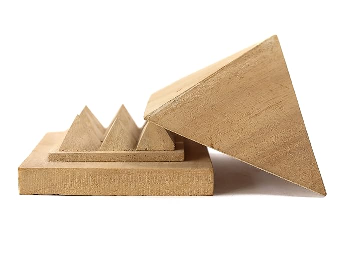 Shriparni Wooden Pyramid with Base - 3 Inch