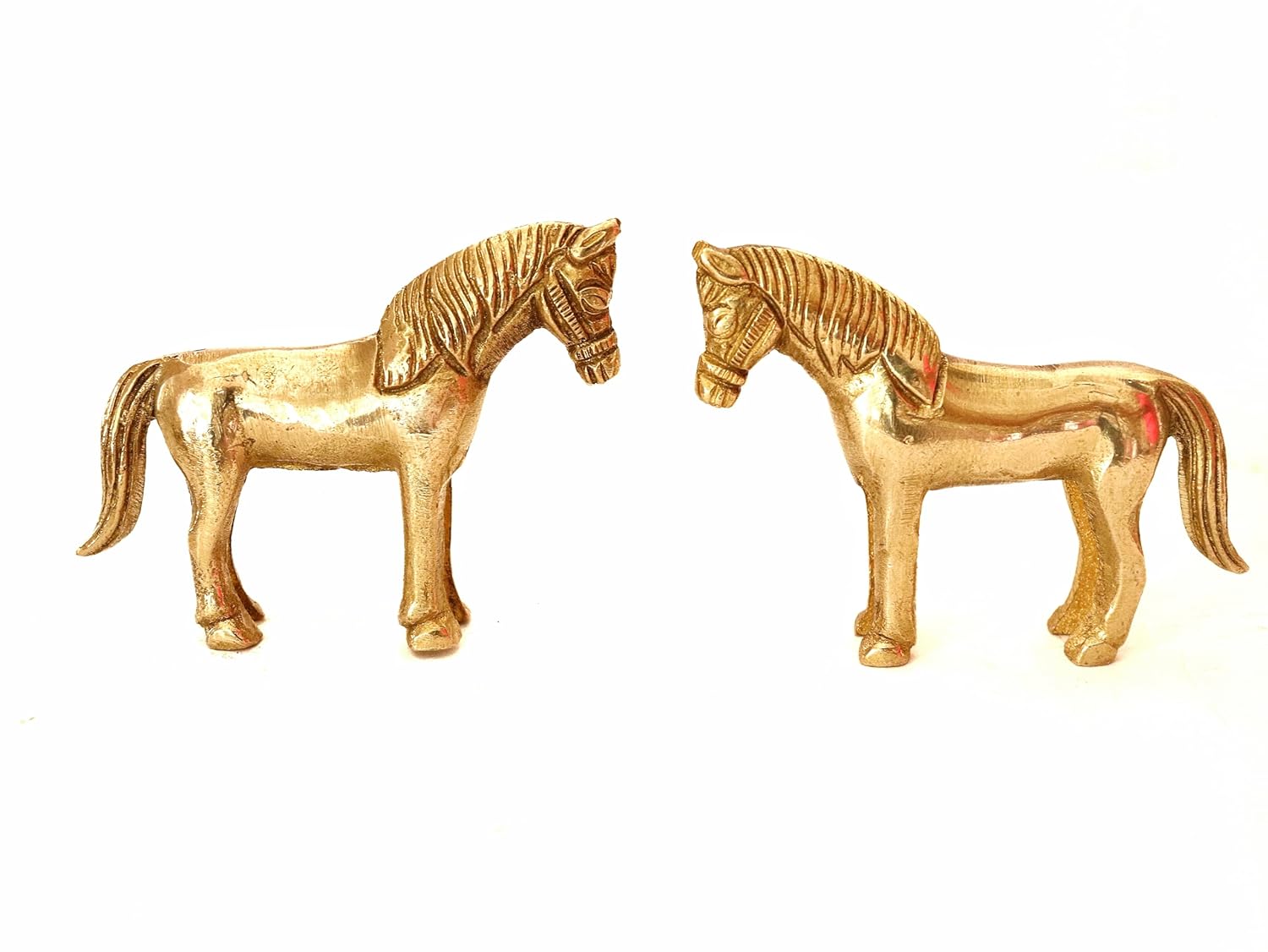 Brass Horse Statue - 3 Inch