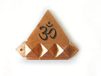 Copper Om Pyramid Wall Hanging Yantra