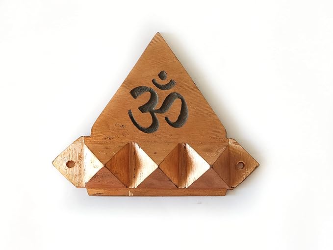 Copper Om Pyramid Wall Hanging Yantra