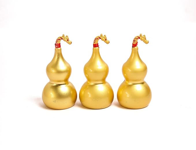 Lucky Gourd Hu Lu Gourd  (Brass) 6 Inch