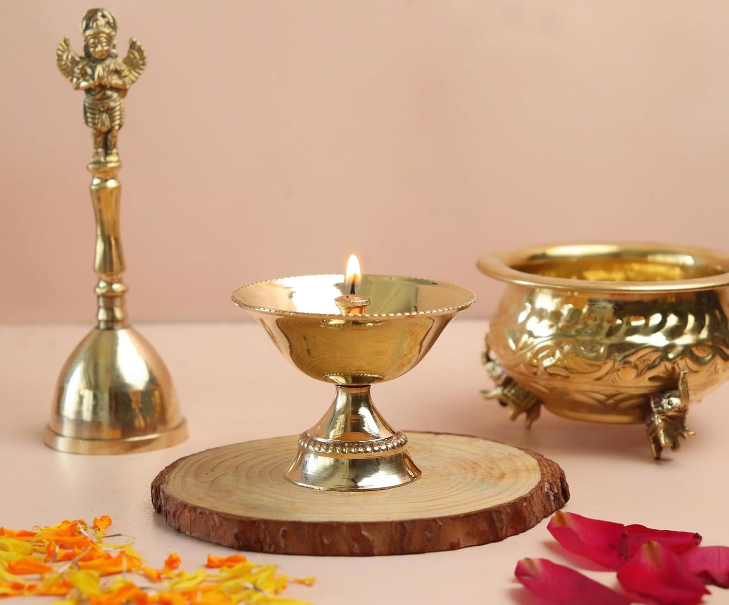 Brass Diya for Pooja - 3 Inch