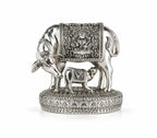 999 Silver Plated Kamdhenu Cow with Calf Vastu | Gau MATA Idol |  Diwali Gift | कामधेनु | Wish Fulfilling Murti | Wedding |
