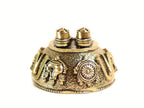 Pure Brass Balaji Paduka | 2 Inch | Balaji Padukalu | Charan Paduka | Shank Chakra Tilak | Padukam | Vishnu Paduka |