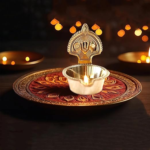 Shank Chakra Diya - 3 Inch