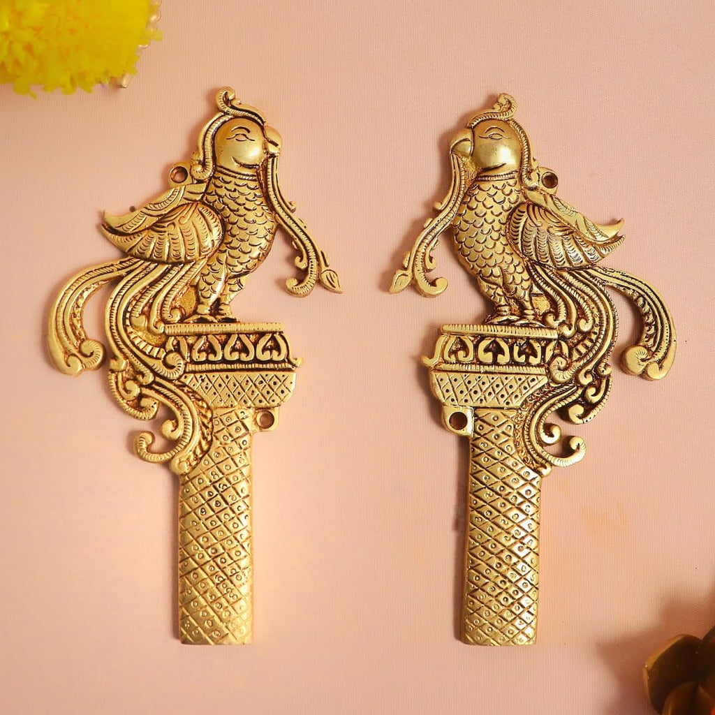 Brass Peacock Wall Hanging | 7 Inch | Decor | Decoration Items for Wall | for Table | Items for Living Room |