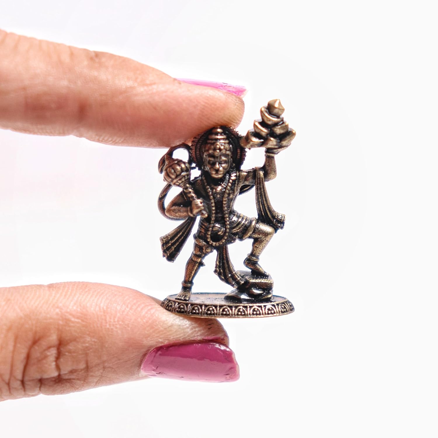 Brass Hanuman Mini Murti | 1 Inch | Statue | Idol