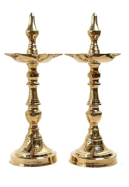 Kerala Fancy Diya (Pack of 2)  11 Inch