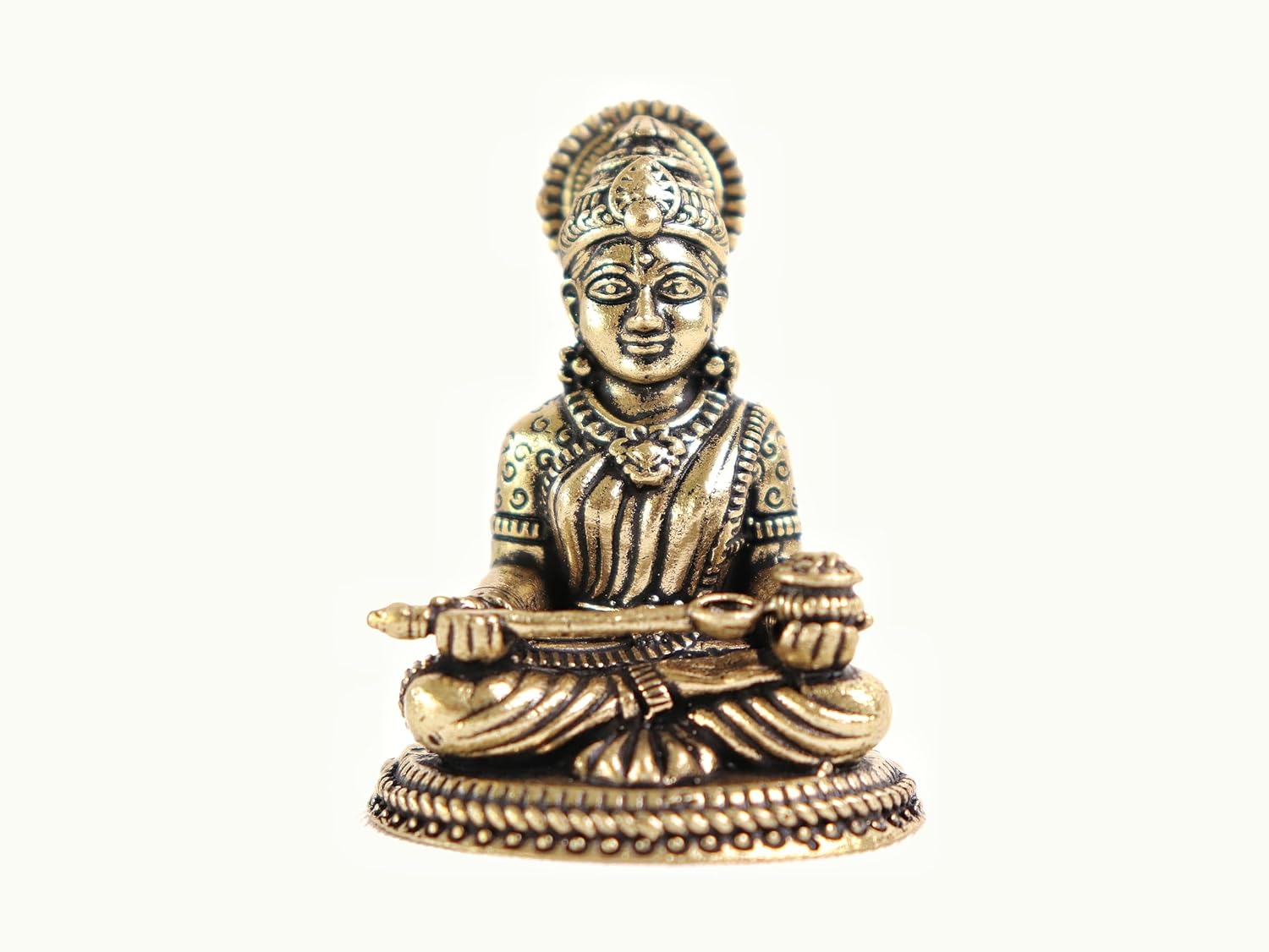Brass Annapurna Devi Murti - 2 Inch