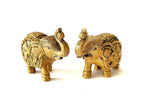 Brass Trunk Up Elephant Pair - 3inch - Pack of 2