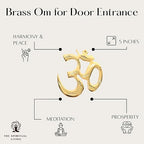 Brass Fancy Om - 5 Inch