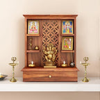 Brass Samay Diya - 8 Inch - 2 pcs Set
