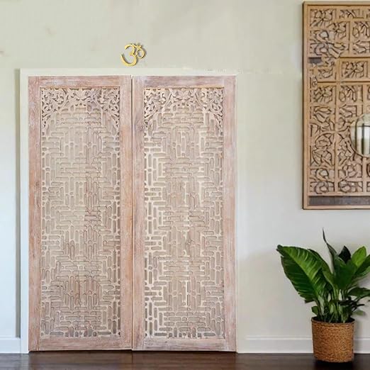 Brass Om Wall Decor - 5.5 Inch