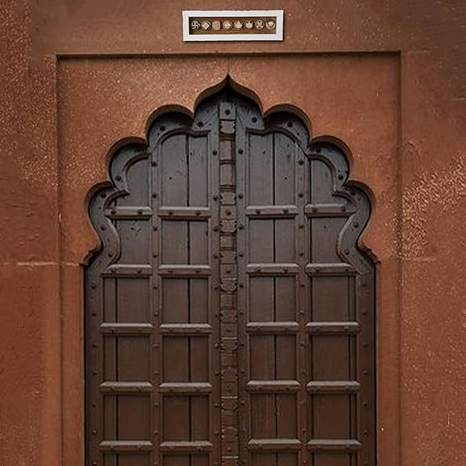 Jain Asthamangal Natural Wood Frame