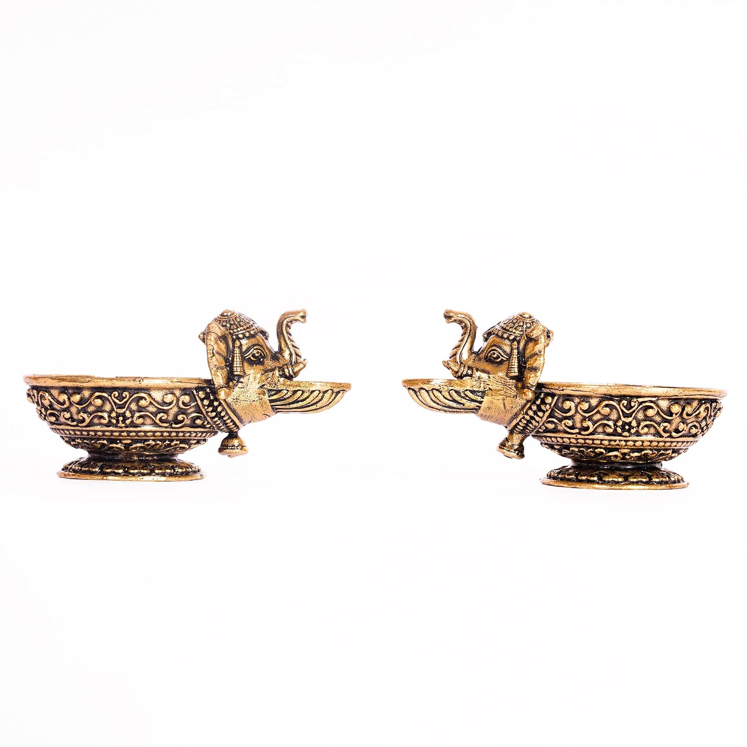 Small Elephant Diya | 2.25 Inch |  Kuthu Vilakku | Decoration Items for Home Decor | Diwali | Ideal for Gifting |