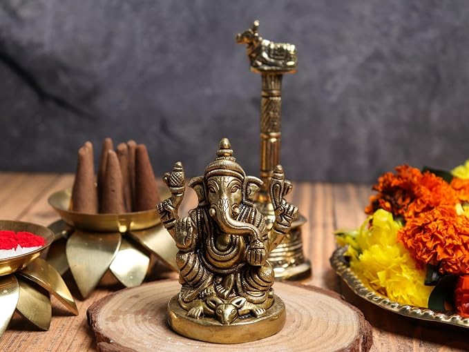 Lord Ganesh Ji Idol (Brass )