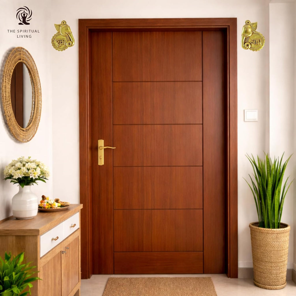 Shub Labh Hanging | 4 Inch - 480 Grams | Elephant Wall Hanging Decor |